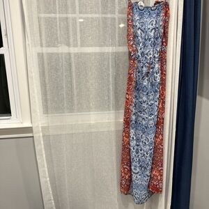 Vince Camuto Strapless Dress - Blue and Red